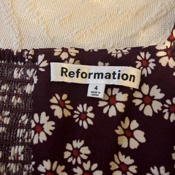 Reformation Tanis Dress Geena - Size 4 - Picture 8 of 9